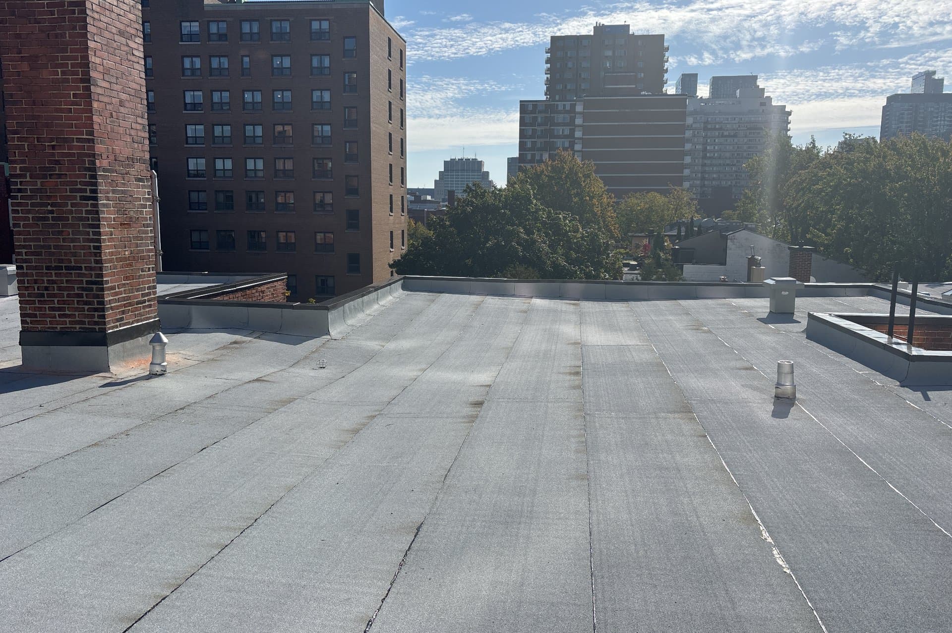 Toit plat résidentiel - Prince Arthur, Montréal